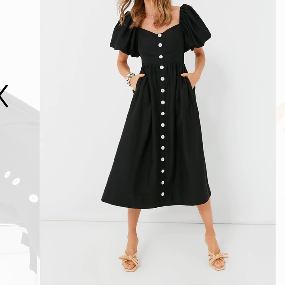 Tuckernuck Dresses & Skirts - Tuckernuck  Pomander place Alexis black Midi Dress Size S NWT